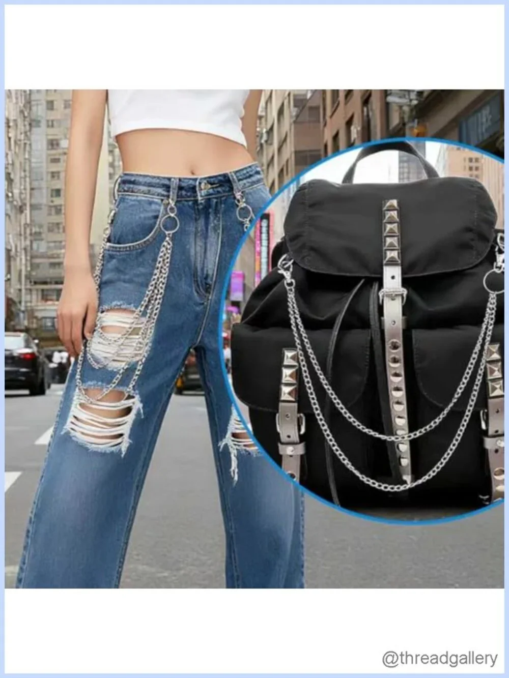 Pocket Chain for Jeans Punk Biker Wallet Chain Lobster Clasps Hip Hop